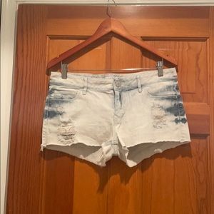 Express Acid Wash Shorts